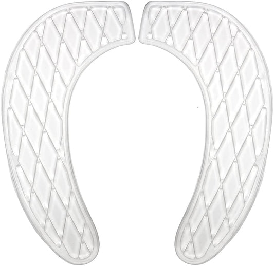 Gel Toilet Seat Cushion Washable Toilet Seat Cover,Tank Lid Covers Pads, Gel Toilet Seat Cushion Cover Pad for Bathroom Travelling(Clear)