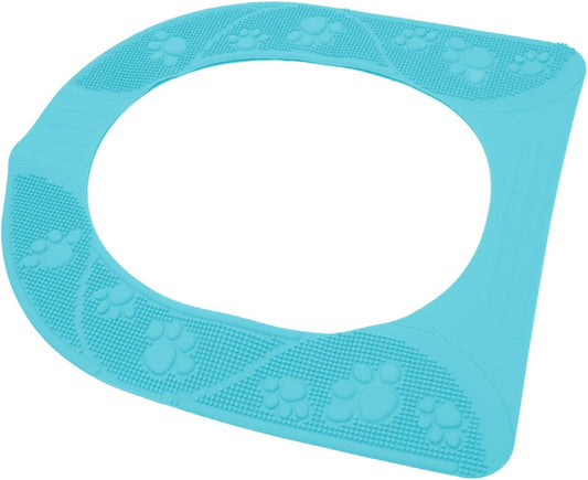 Universal Toilet Seat Cover, Washable Silicone Non Slip Toilet Seat Cover Pad for Bathroom, Four Season Use (Sky Blue)