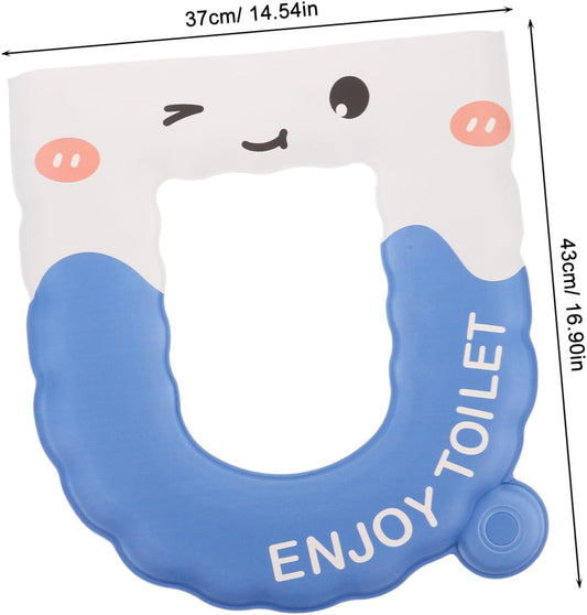 Toddmomy Eva Toilet Seat Pad Cushion Cover Washable Water Absorbent Mat for Bathroom Senior-Friendly Thicker Showerproof