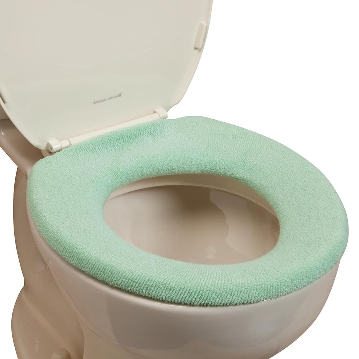 Elastic Cushioned Toilet Seat Cover Universal Fit White