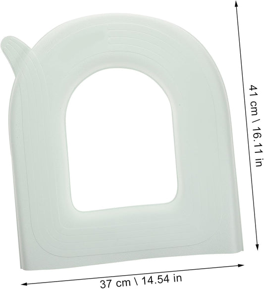Toilet Seat Cushion Self-Adhesive Pad Thick Eva Bathroom Cushion for Comfort Stylish Design for Winter Use Non-Slip for Elderly Care Green U-Shaped
