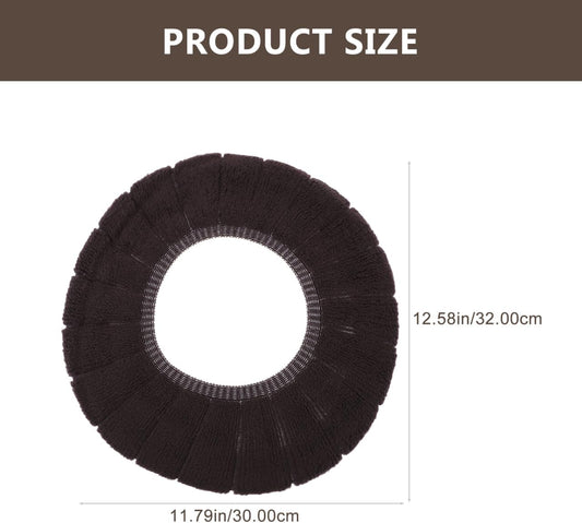 4pcs 4Pcs Knitted Bathroom Thickened Warmer Toilet Seat Cushion Covers Stretchable Washable Cloth Seat Cover