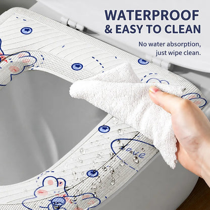3-Pack Universal Toilet Seat Cushion, Soft Eva Padded, Waterproof, Easy Clean, Fits Most O/v/u Shape Toilets, Bathroom Seat Pad, Toilet Seat Covers for Bathroom