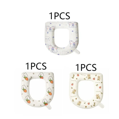 3-Pack Universal Toilet Seat Cushion, Soft Eva Padded, Waterproof, Easy Clean, Fits Most O/v/u Shape Toilets, Bathroom Seat Pad, Toilet Seat Covers for Bathroom