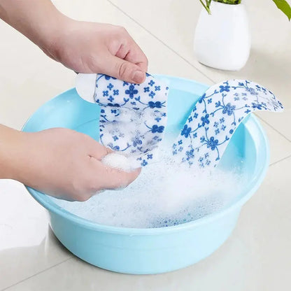 Silicone World 1 Pair Reusable Warm Toilet Seat Filling Washable Bathroom Mat Seat Cover Thick Cartoon Sticky Toilet Cushion