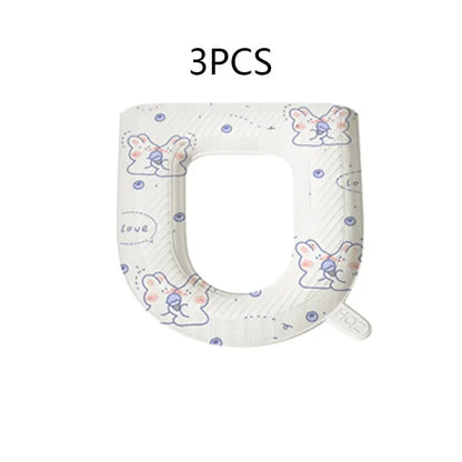 3-Pack Universal Toilet Seat Cushion, Soft Eva Padded, Waterproof, Easy Clean, Fits Most O/v/u Shape Toilets, Bathroom Seat Pad, Toilet Seat Covers for Bathroom