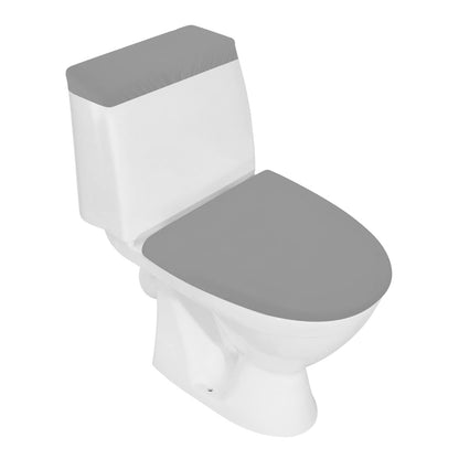Toilet Lid Cover and Toilet Tank Lid Cover Set, Milk Silk Toilet Cover