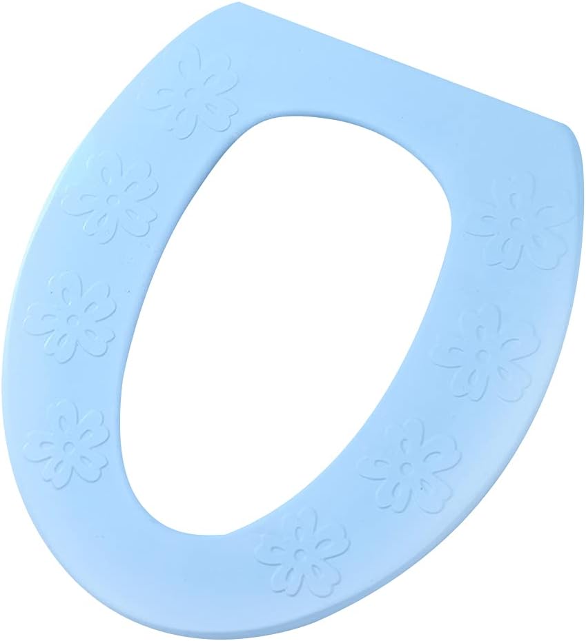 HERCHR Toilet Seat Cover, Bathroom Soft Toilet Seat Covers Pad Universal Toilet Seat Cushion Washable and Comfortable Toilet Seat Cover Pads(2#Green)