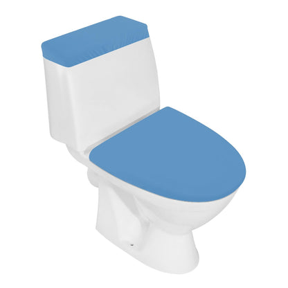 Toilet Lid Cover and Toilet Tank Lid Cover Set, Milk Silk Toilet Cover