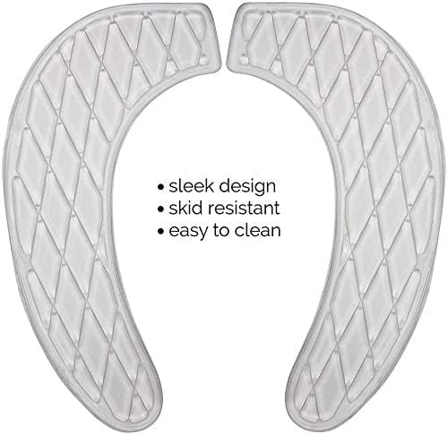Gel Toilet Seat Cushion Washable Toilet Seat Cover,Tank Lid Covers Pads, Gel Toilet Seat Cushion Cover Pad for Bathroom Travelling(Clear)
