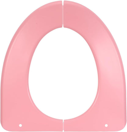 Portable Waterproof Toilet Seat Cushion Foldable Washable Bathroom Toilet Cover Pad with Non-Slip Backing for Home Office Travel 15.35X14.96In