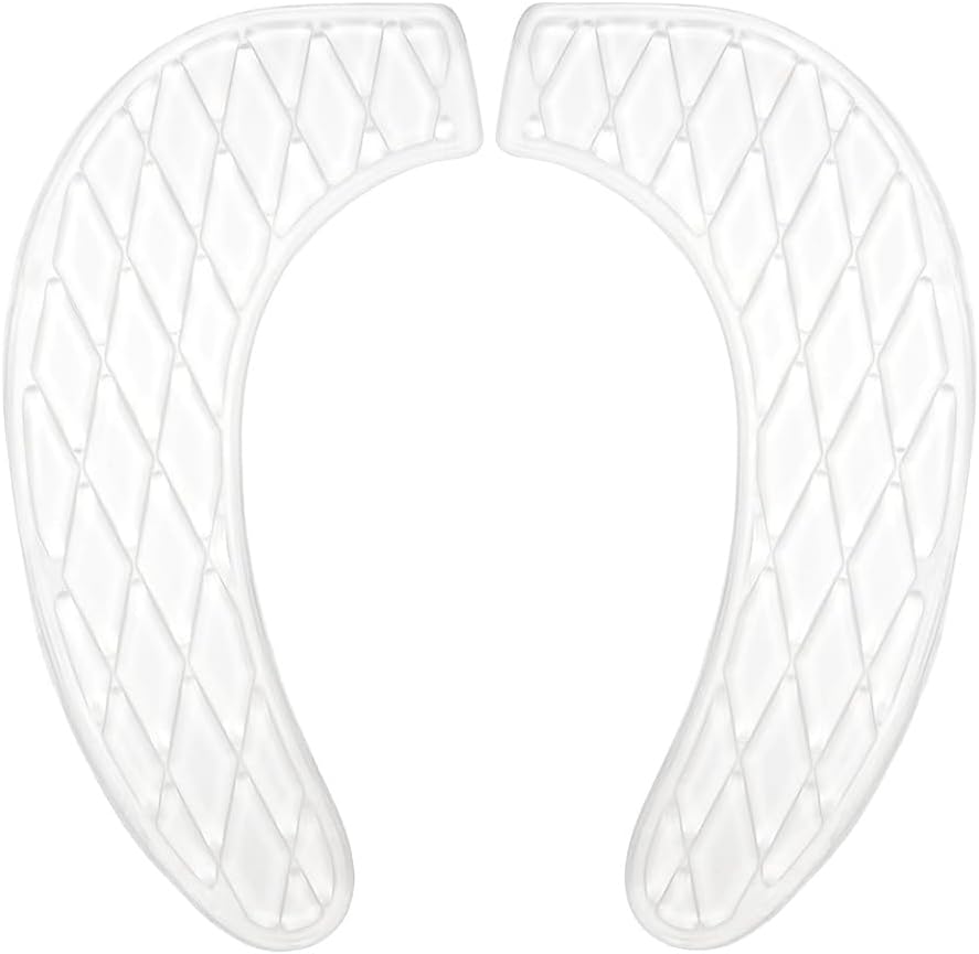 Gel Toilet Seat Cushion Washable Toilet Seat Cover,Padded Riser Cushion for Toilets & Commode Chair Reusable Adhesive Donut Pad U-Shape for Family