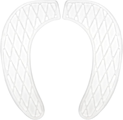 Gel Toilet Seat Cushion Washable Toilet Seat Cover,Padded Riser Cushion for Toilets & Commode Chair Reusable Adhesive Donut Pad U-Shape for Family