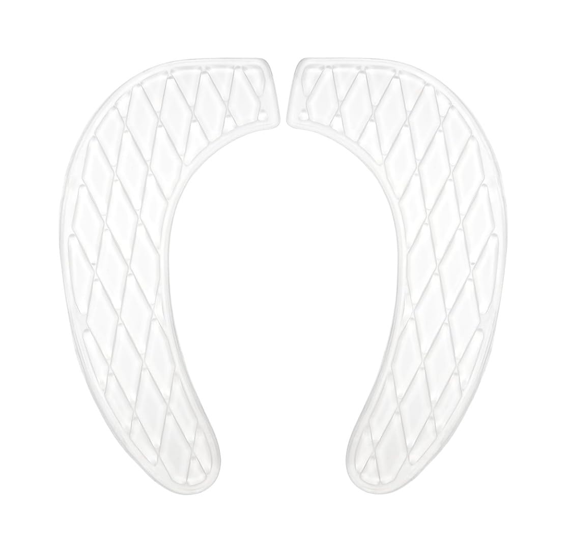 Gel Toilet Seat Cushion - Toilet Cushion for Bathroom - Portable and Washable - Universal Padded Toilet seat for Standard U Shape Toilet Seats -Adhesive Toilet Seat Cushion for Women Seniors (Pink)