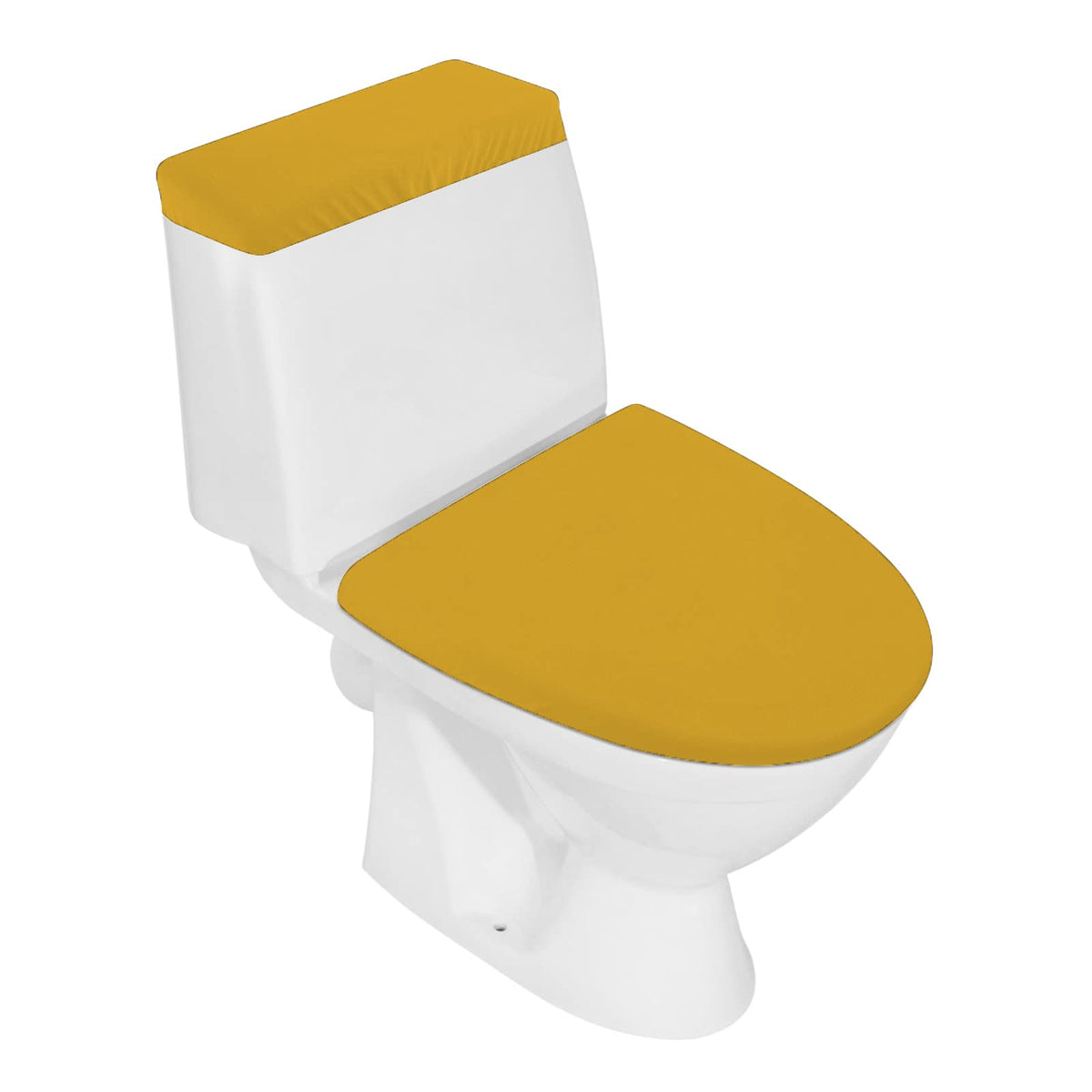 Toilet Lid Cover and Toilet Tank Lid Cover Set, Milk Silk Toilet Cover
