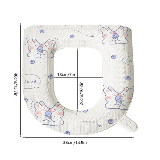 3-Pack Universal Toilet Seat Cushion, Soft Eva Padded, Waterproof, Easy Clean, Fits Most O/v/u Shape Toilets, Bathroom Seat Pad, Toilet Seat Covers for Bathroom