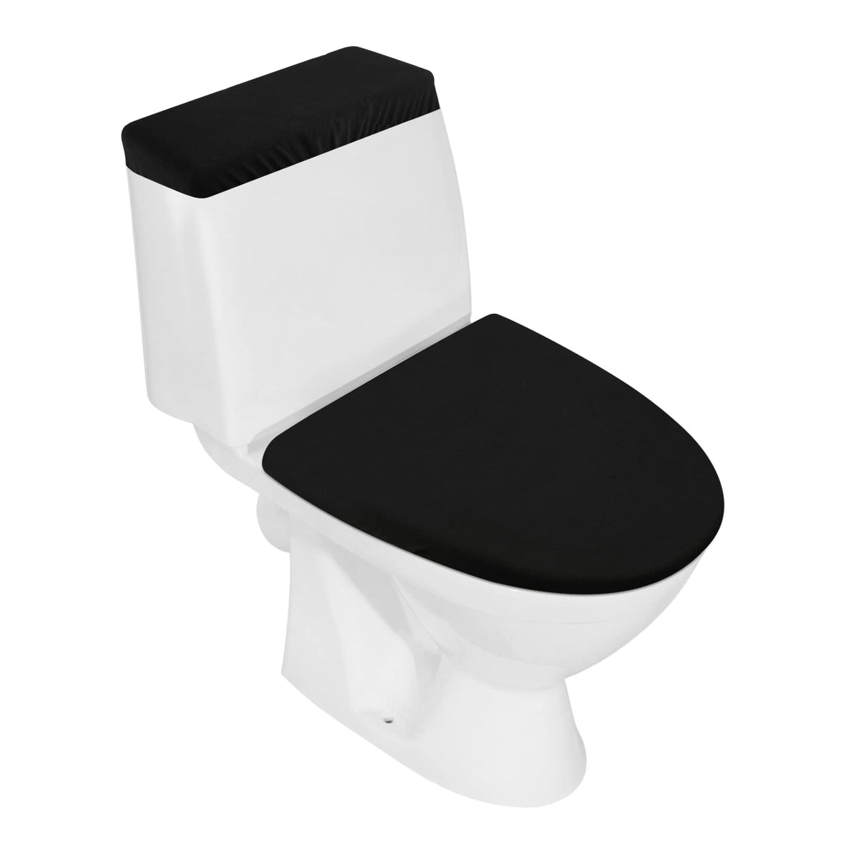 Toilet Lid Cover and Toilet Tank Lid Cover Set, Milk Silk Toilet Cover