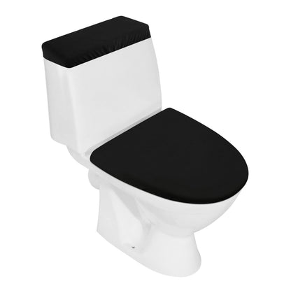 Toilet Lid Cover and Toilet Tank Lid Cover Set, Milk Silk Toilet Cover