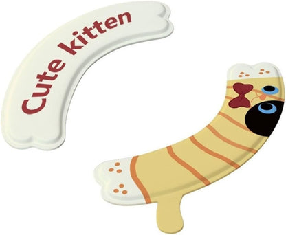 Waterproof EVA Toilet Seat Cover with Cartoon Visuals and Non Slip Base plus Fastener for Standard Toilet Seat Compatibility (cat)