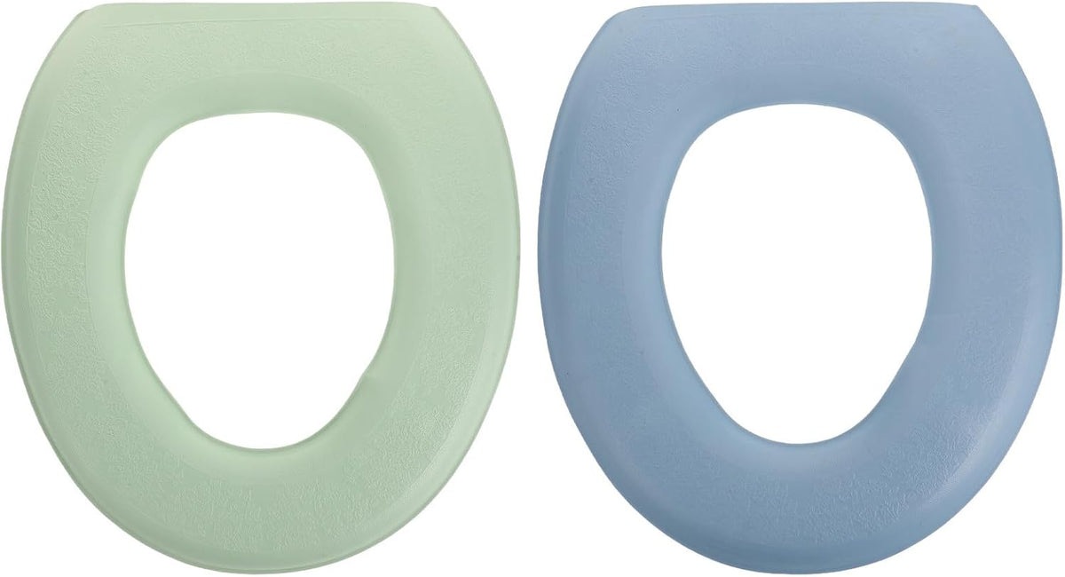2pcs Eva Adhesive Toilet Seat Cushion O-shape Waterproof for Bathrooms