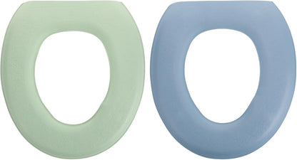 2pcs Eva Adhesive Toilet Seat Cushion O-shape Waterproof for Bathrooms