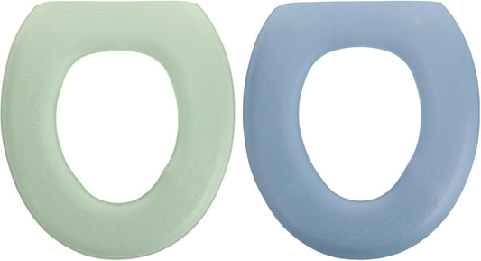 2pcs Eva Adhesive Toilet Seat Cushion O-shape Waterproof for Bathrooms
