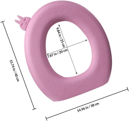 Kisangel 2pcs Blue Eva Waterproof Toilet Seat Cushion Pad Simple Reusable