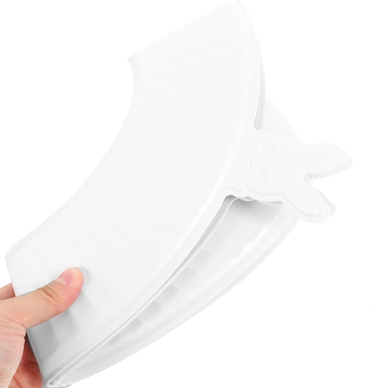 Adhesive Toilet Seat Cover Foldable Portable Eva White Waterproof