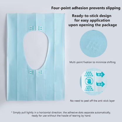 YOUNGTIME Toilet Seat Covers Disposable 20 Pack, Faster use-Sticker Free XL Waterproof Toilet Seat Cover for Adults and Kids Potty Training,Travel Accessories for Public Restrooms,Airplane(Colorful)