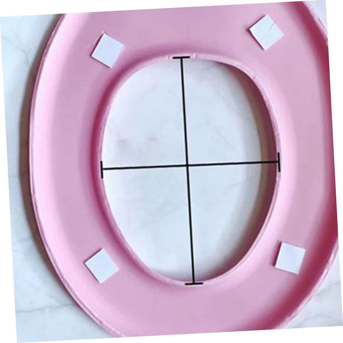 Garneck EVA O-Shaped Toilet Seat Cover Pad Thickened Waterproof Washable Sticky Toilet Mat for Bathroom Soft and Comfortable Seat Cover for Home Use