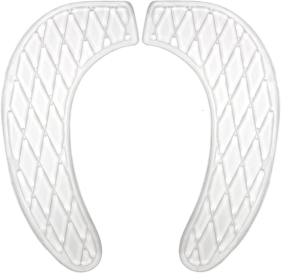 Gel Toilet Seat Cushion Washable Toilet Seat Cover,Tank Lid Covers Pads, Gel Toilet Seat Cushion Cover Pad for Bathroom Travelling(Clear)