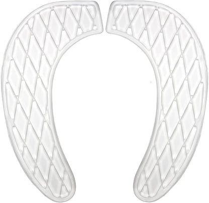 Gel Toilet Seat Cushion Washable Toilet Seat Cover,Tank Lid Covers Pads, Gel Toilet Seat Cushion Cover Pad for Bathroom Travelling(Clear)