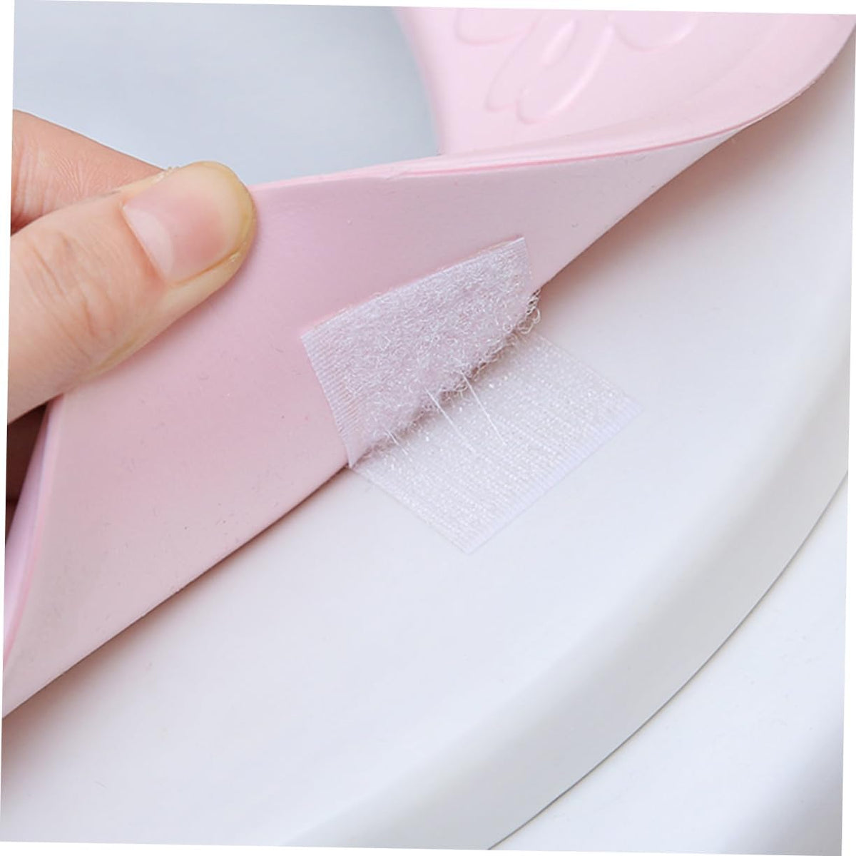 Artibetter 3Pcs Sticky Toilet Seat Cushions Pads for All Seasons Cold Insulation Cover Pink Green and Blue for Home Bathroom Comfort