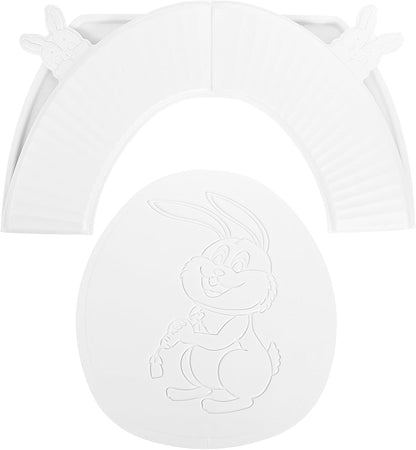 Eva Toilet Seat Cushion Foldable Adhesive White for Bathroom Use