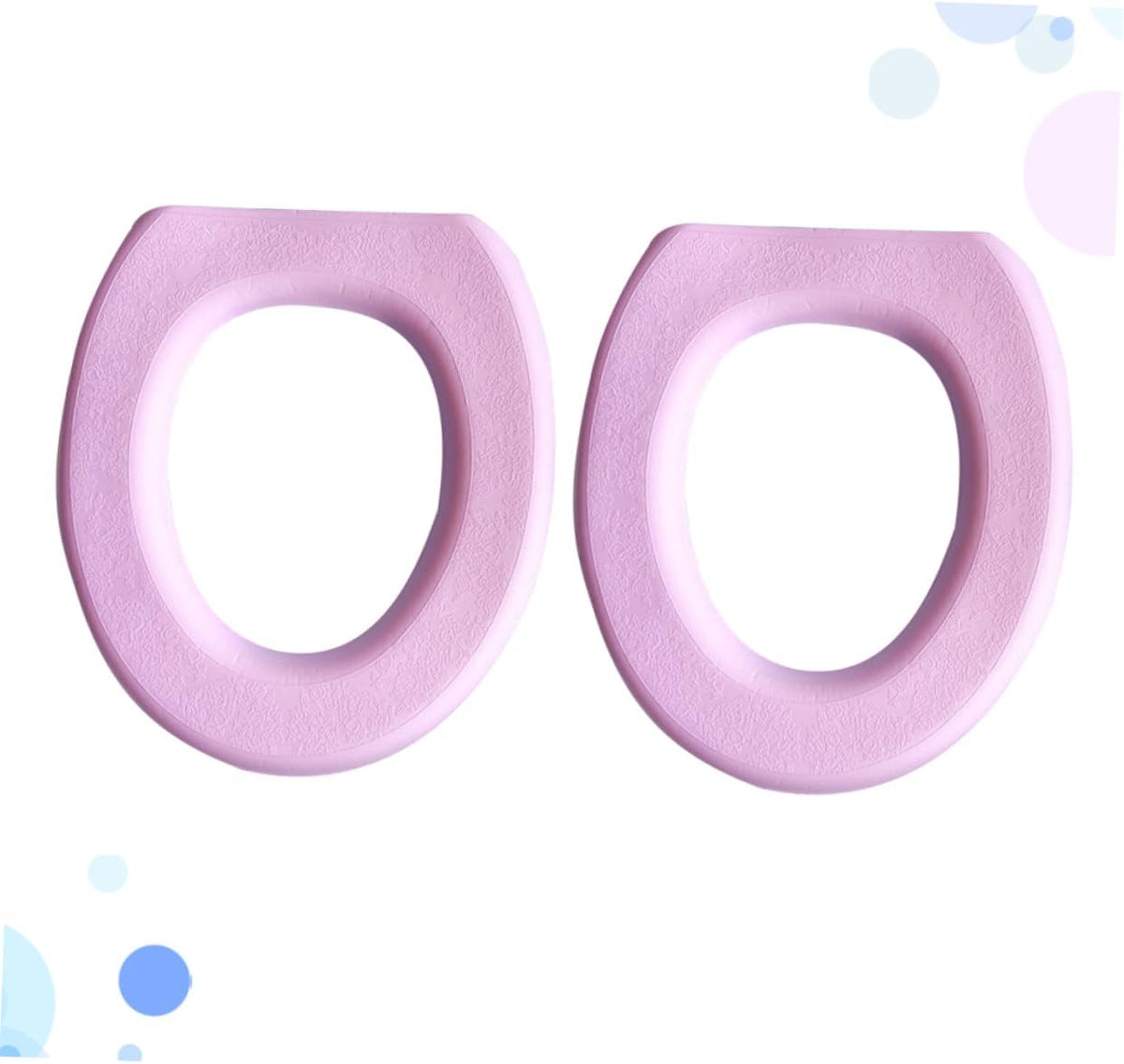 2Pcs EVA O-Shaped Toilet Seat Cover Pads for Home Bathroom