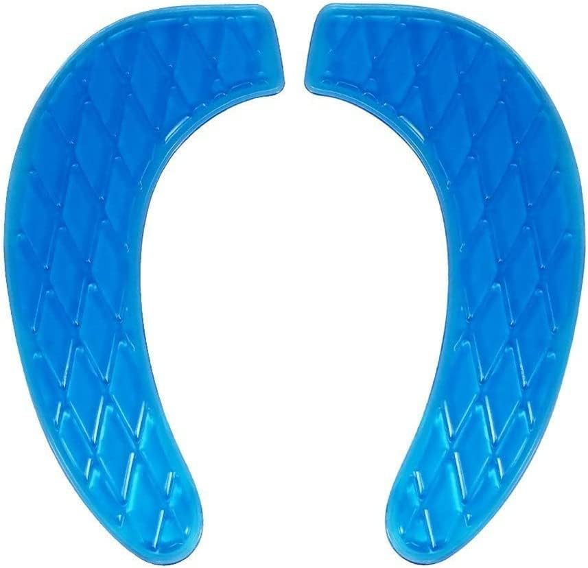 Gel Toilet Seat Cover, Toilet Seat Cushion, Toilet Cover Portable and Washable Toilet Seat Cover Universal, Washable, for Standard U Shape Toilet Seats (Blue)