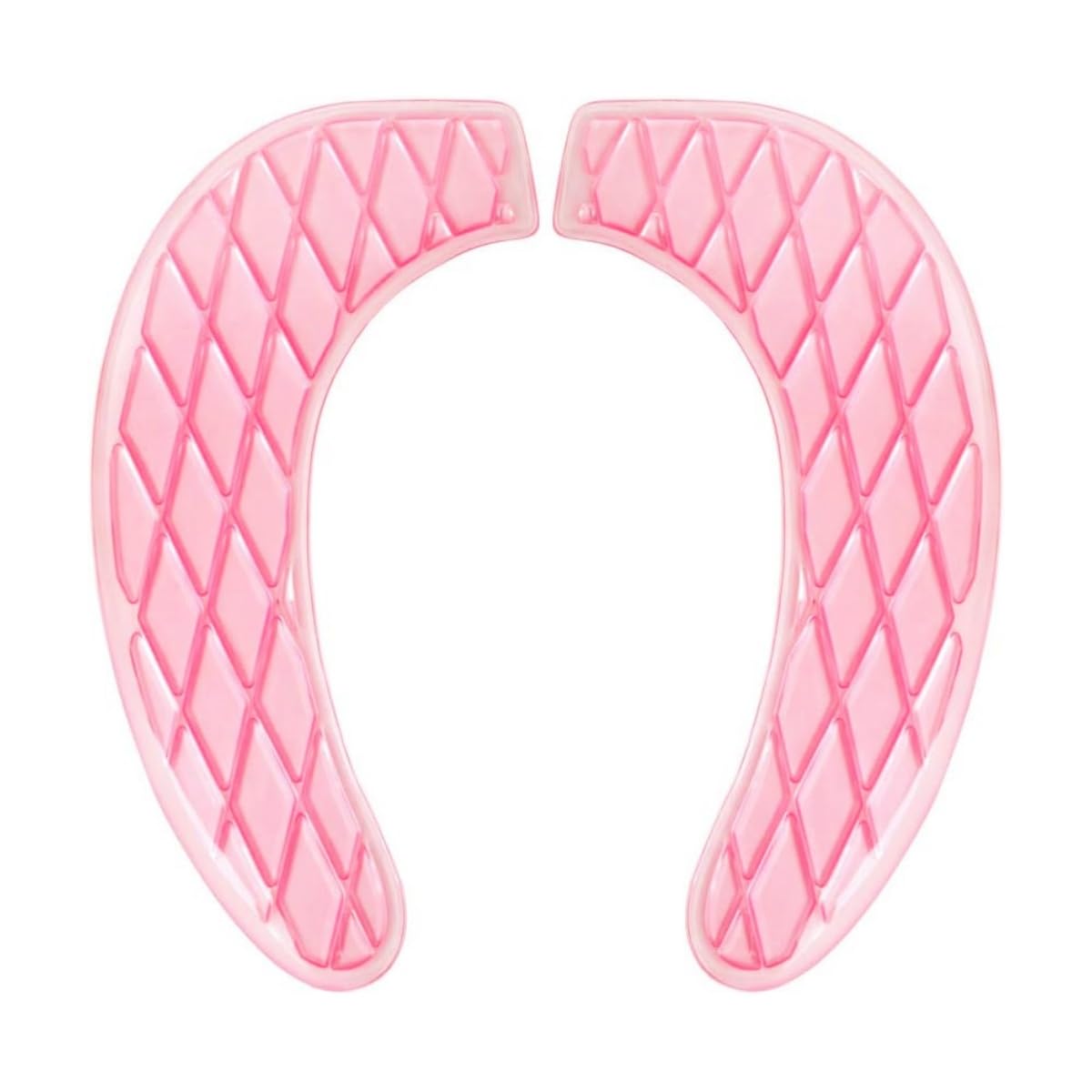 Gel Toilet Seat Cushion - Toilet Cushion for Bathroom - Portable and Washable - Universal Padded Toilet seat for Standard U Shape Toilet Seats -Adhesive Toilet Seat Cushion for Women Seniors (Pink)