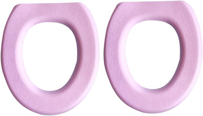 Thickened EVA O-Shaped Waterproof Toilet Seat Cover Pads Washable Sticky Toilet Mat for Home Bathroom Colorful Seat Cushion for Comfortable Use