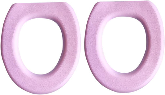 Thickened EVA O-Shaped Waterproof Toilet Seat Cover Pads Washable Sticky Toilet Mat for Home Bathroom Colorful Seat Cushion for Comfortable Use