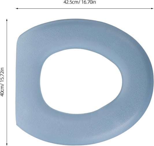 2pcs Eva Waterproof Thickened O-shape Toilet Seat Pad Cover