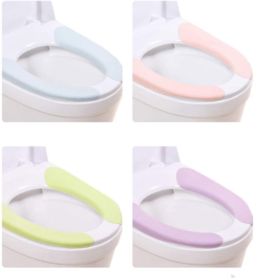 4 Pack Bathroom Warmer Toilet Seat Cover Pads