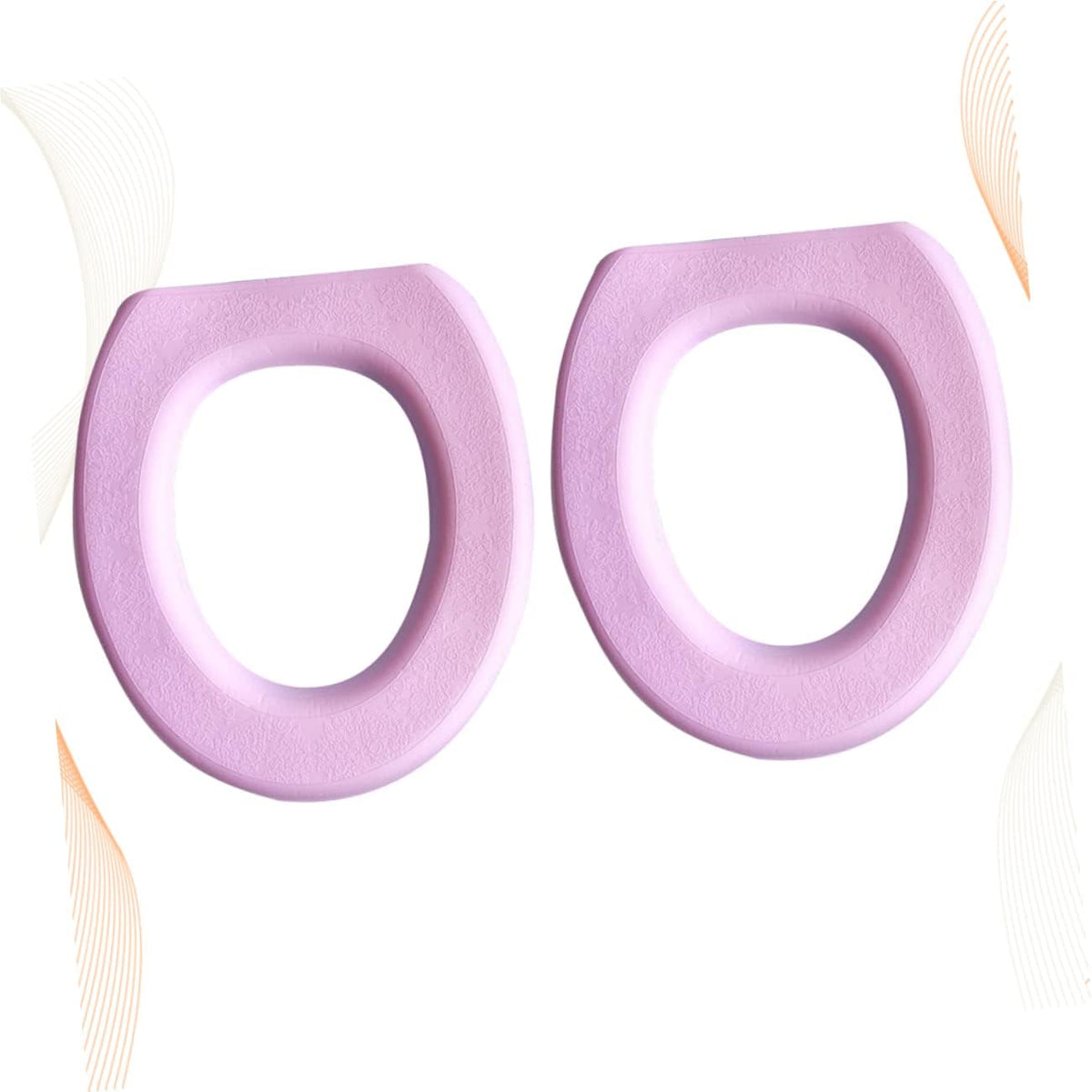 2Pcs EVA O-Shaped Toilet Seat Cover Pads for Home Bathroom
