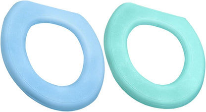 DOITOOL 2sets Cushioned Toilet Seat Covers Eva O-shaped Pad Soft Comfortable Thicken Sticky Toilet Seat Bumpers for Home 2pcs*2