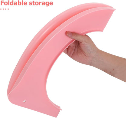 Portable Waterproof Toilet Seat Cushion Foldable Washable Bathroom Toilet Cover Pad with Non-Slip Backing for Home Office Travel 15.35X14.96In