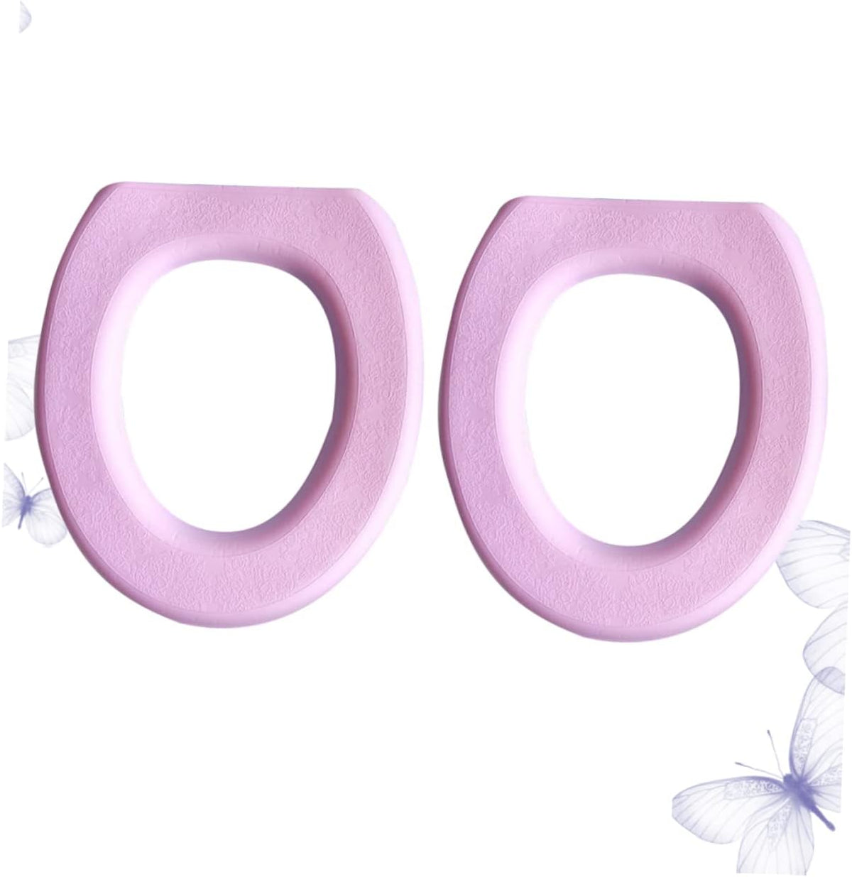 Ciieeo Eva O-Shaped Toilet Seat Cover Pads Thicken Sticky Washable Home Bathroom Use