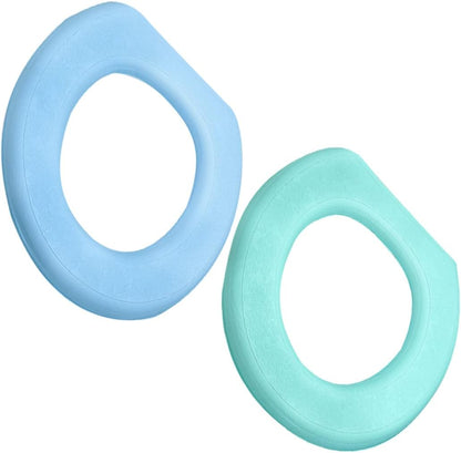 2pcs Eva O-Shaped Toilet Seat Pads Thicken Sticky Washable Comfortable Seat Covers for Home Bathroom