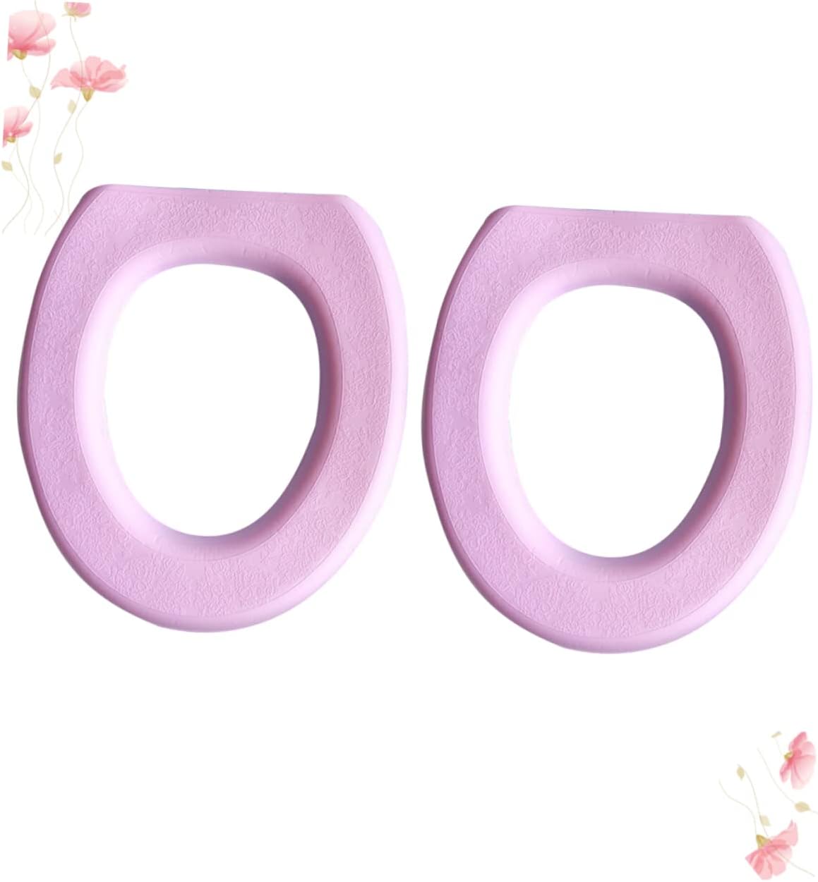 2Pcs EVA O-Shaped Toilet Seat Cover Pads for Home Bathroom