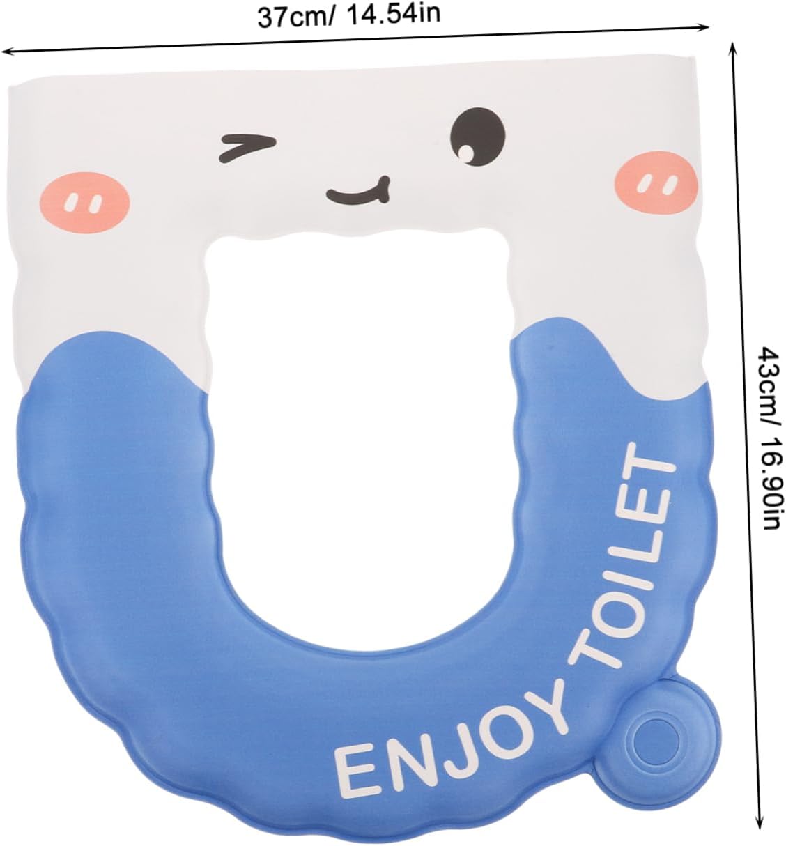 Toyvian Toilet Seat Covers Washable Eva Pad Water-Resistant Mat Multi-use Bathroom Seat Cover Senior-Friendly Thicken