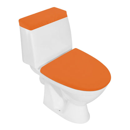 Toilet Lid Cover and Toilet Tank Lid Cover Set, Milk Silk Toilet Cover