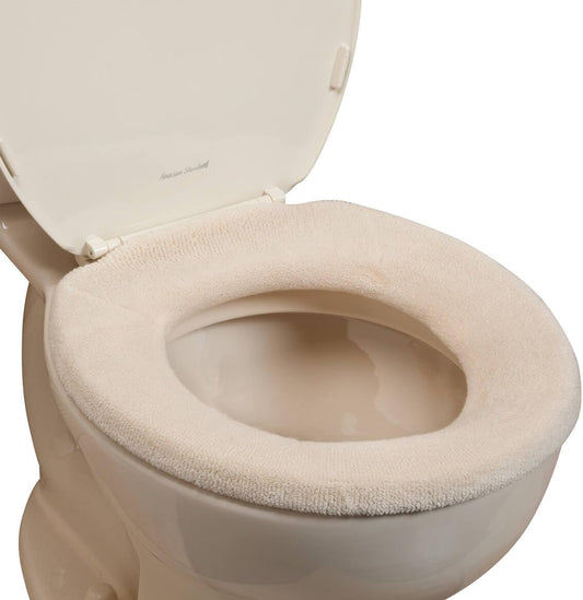 Elastic Cushioned Toilet Seat Cover Universal Fit White